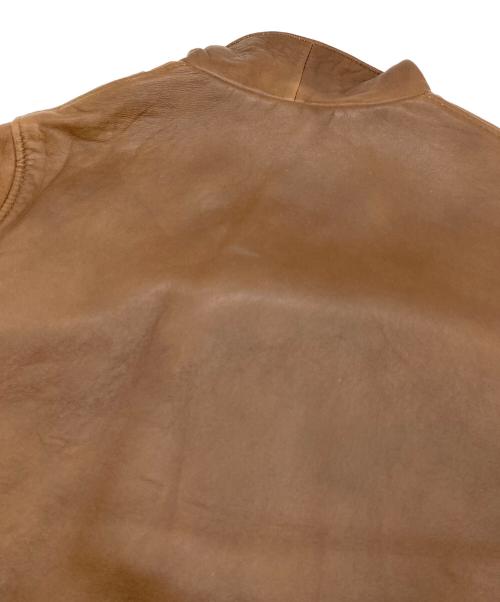 Schott（ショット）Schott (ショット) ラムレザーライダースジャケット　ブラウンレザー　ダブル ブラウン サイズ:XSの古着・服飾アイテム