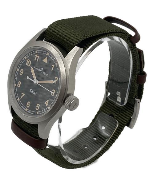 HAMILTON（ハミルトン）HAMILTON (ハミルトン) カーキ フィールド Quartz 38mm ブラック サイズ:実寸参照の古着・服飾アイテム