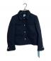 KUMIKYOKU（クミキョク）の古着「ファンシーツイード 2WAYジャケット ノーカラージャケット」｜ネイビー