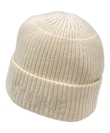 中古・古着通販】CELINE (セリーヌ) EMBROIDERED KNIT WOOL BEANIE