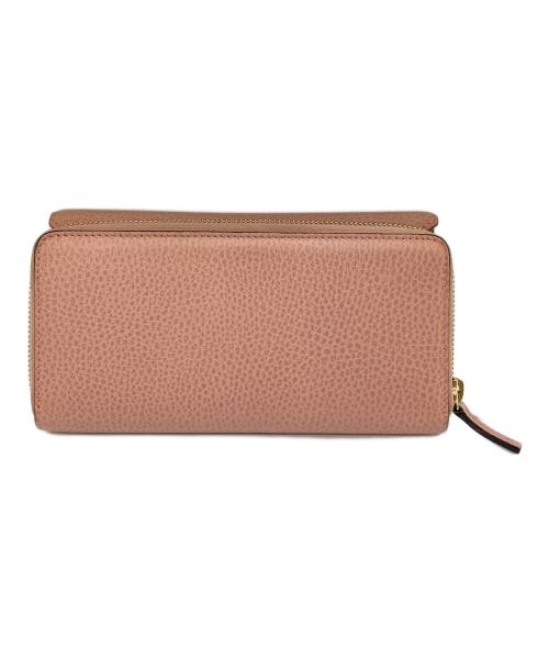 GUCCI（グッチ）GUCCI (グッチ) インターロッキングG 三つ折り 長財布 ピンク サイズ:実寸参照の古着・服飾アイテム