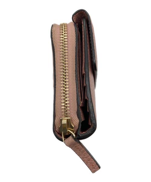 GUCCI（グッチ）GUCCI (グッチ) インターロッキングG 三つ折り 長財布 ピンク サイズ:実寸参照の古着・服飾アイテム