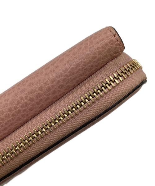 GUCCI（グッチ）GUCCI (グッチ) インターロッキングG 三つ折り 長財布 ピンク サイズ:実寸参照の古着・服飾アイテム