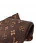 中古・古着 LOUIS VUITTON (ルイ ヴィトン) エシャルプ・ロゴマニア シャイン モノグラム柄マフラー ブラウン×ゴールド サイズ:実寸参照：30000円