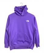 THE NORTH FACEザ ノース フェイス）の古着「バックスクエアロゴフーディ　フーディ　スポーツ　アウトドア　」｜パープル