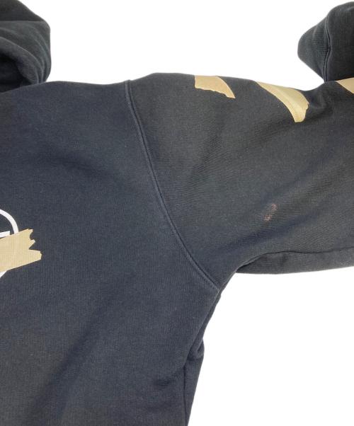 OFFWHITE（オフホワイト）OFFWHITE (オフホワイト) ロゴ テープ アローフーディ ブラック サイズ:Mの古着・服飾アイテム