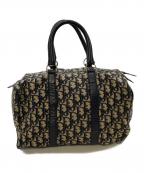 Christian Diorクリスチャン ディオール）の古着「ヴィンテージミニボストンバッグ トロッター柄」｜ネイビー