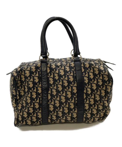 Christian Dior（クリスチャン ディオール）Christian Dior (クリスチャン ディオール) ヴィンテージミニボストンバッグ トロッター柄 ネイビー サイズ:実寸参照の古着・服飾アイテム
