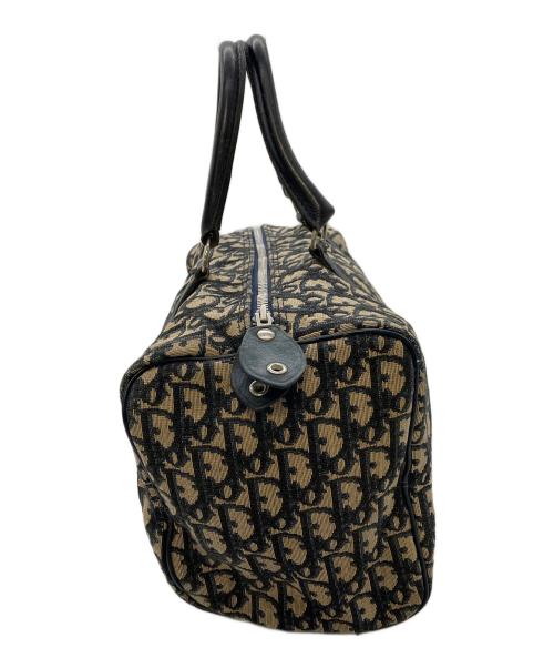 Christian Dior（クリスチャン ディオール）Christian Dior (クリスチャン ディオール) ヴィンテージミニボストンバッグ トロッター柄 ネイビー サイズ:実寸参照の古着・服飾アイテム