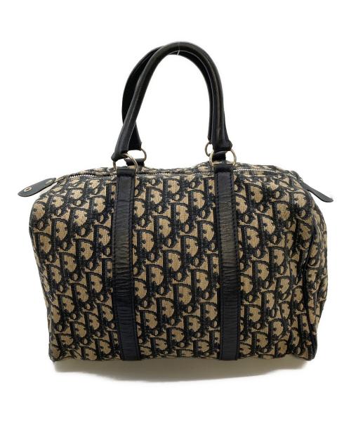 Christian Dior（クリスチャン ディオール）Christian Dior (クリスチャン ディオール) ヴィンテージミニボストンバッグ トロッター柄 ネイビー サイズ:実寸参照の古着・服飾アイテム