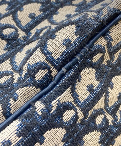 Christian Dior（クリスチャン ディオール）Christian Dior (クリスチャン ディオール) ヴィンテージミニボストンバッグ トロッター柄 ネイビー サイズ:実寸参照の古着・服飾アイテム