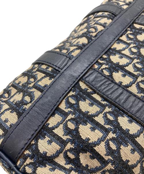 Christian Dior（クリスチャン ディオール）Christian Dior (クリスチャン ディオール) ヴィンテージミニボストンバッグ トロッター柄 ネイビー サイズ:実寸参照の古着・服飾アイテム