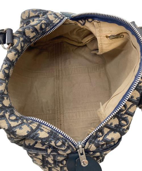 Christian Dior（クリスチャン ディオール）Christian Dior (クリスチャン ディオール) ヴィンテージミニボストンバッグ トロッター柄 ネイビー サイズ:実寸参照の古着・服飾アイテム