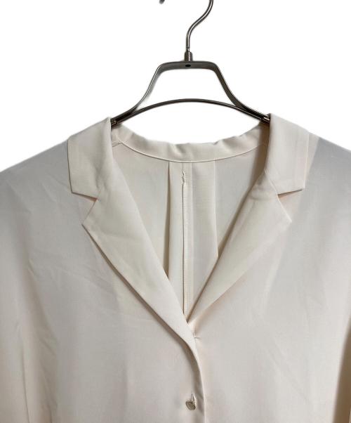 Noble（ノーブル）Noble (ノーブル) ゴールドボタンニュアンスシャツ　オフィスカジュアル　セレモニー　日本製 アイボリー サイズ:実寸参照の古着・服飾アイテム