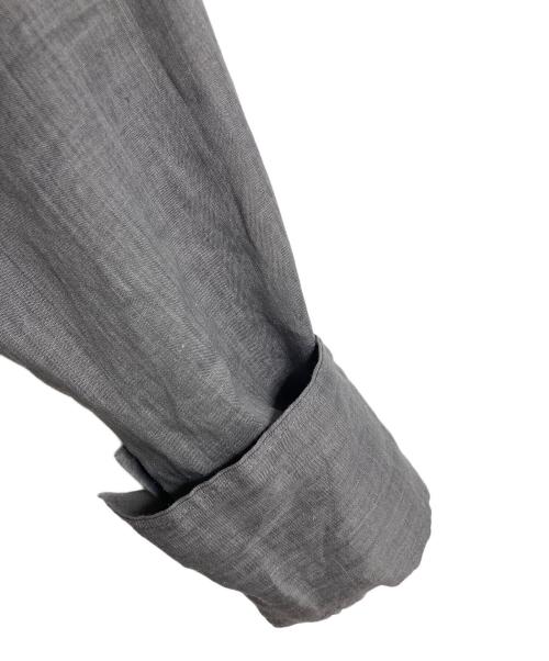 Noble（ノーブル）Noble (ノーブル) ラミーレギュラーフィットシャツ　長袖シャツ　オフィスカジュアル　セレモニー グレー サイズ:実寸参照の古着・服飾アイテム