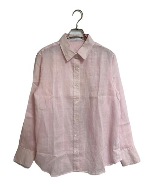 Noble（ノーブル）Noble (ノーブル) ラミーレギュラーフィットシャツ　長袖シャツ　オフィスカジュアル　セレモニー ピンク サイズ:実寸参照の古着・服飾アイテム