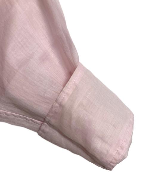 Noble（ノーブル）Noble (ノーブル) ラミーレギュラーフィットシャツ　長袖シャツ　オフィスカジュアル　セレモニー ピンク サイズ:実寸参照の古着・服飾アイテム