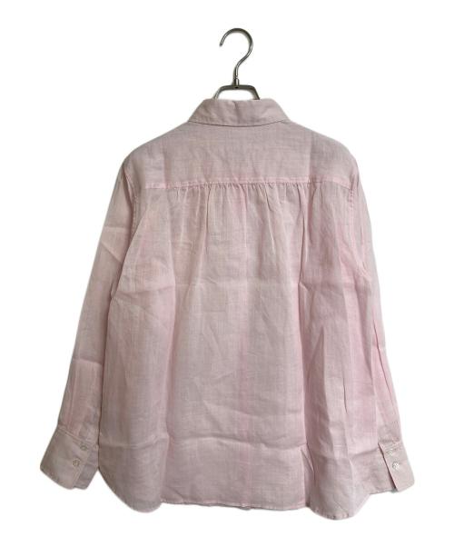 Noble（ノーブル）Noble (ノーブル) ラミーレギュラーフィットシャツ　長袖シャツ　オフィスカジュアル　セレモニー ピンク サイズ:実寸参照の古着・服飾アイテム