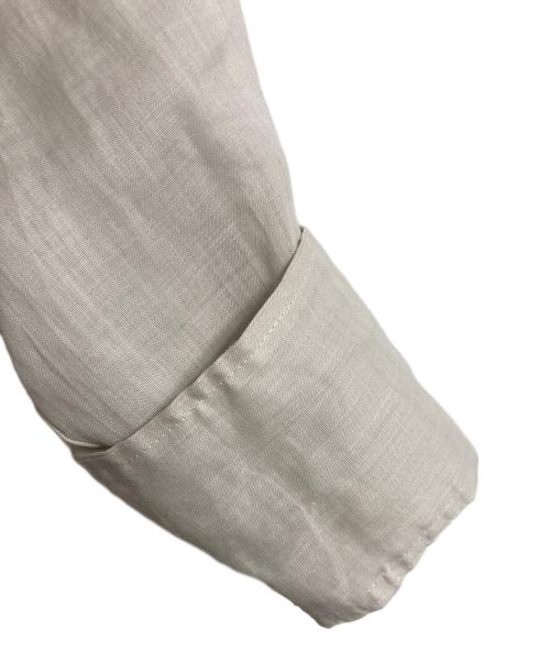 Noble（ノーブル）Noble (ノーブル) ラミーレギュラーフィットシャツ　長袖シャツ　オフィスカジュアル　セレモニー グレーB アイボリー サイズ:実寸参照の古着・服飾アイテム