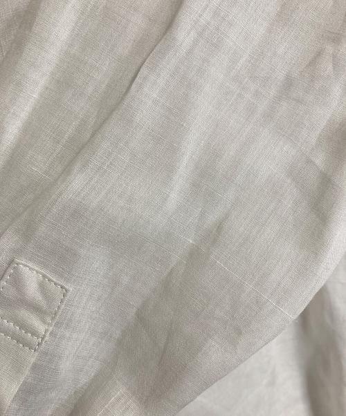 Noble（ノーブル）Noble (ノーブル) ラミーレギュラーフィットシャツ　長袖シャツ　オフィスカジュアル　セレモニー グレーB アイボリー サイズ:実寸参照の古着・服飾アイテム