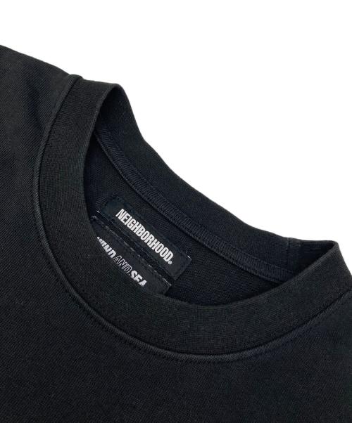 NEIGHBORHOOD SKATE（ネイバーフッドスケート）NEIGHBORHOOD SKATE (ネイバーフッドスケート) WIND AND SEA (ウィンダンシー) ロゴプリントTシャツ ブラック サイズ:XLの古着・服飾アイテム