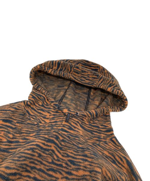SUPREME（シュプリーム）SUPREME (シュプリーム) 21AW Polartec Hooded Sweatshirt ポーラーテックパーカー オレンジ×ブラック タイガーストライプ サイズ:Lの古着・服飾アイテム