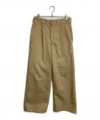 Dickies×ok.soonディッキーズ×オクスン）の古着「wide chino pants　チノパン　ワイドパンツ　ワークパンツ」｜ベージュ