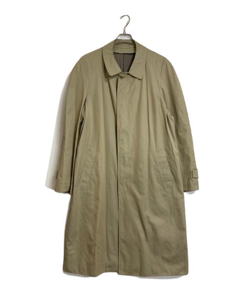 Yves Saint Laurent（イヴサンローラン）Yves Saint Laurent (イヴサンローラン) ロングステンカラーコート ベージュ サイズ:実寸参照の古着・服飾アイテム