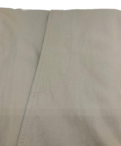 Yves Saint Laurent（イヴサンローラン）Yves Saint Laurent (イヴサンローラン) ロングステンカラーコート ベージュ サイズ:実寸参照の古着・服飾アイテム