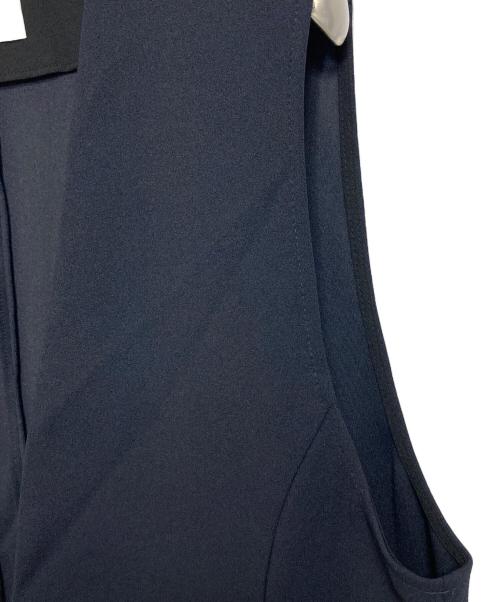 UNFILO（アンフィーロ）UNFILO (アンフィーロ) ジレ　ロングジレ　ベスト　ロングベスト　アウター　ライトアウター　オフィスカジュアル　セレモニー ネイビー サイズ:XLの古着・服飾アイテム