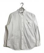 RALPH LAURENラルフローレン）の古着「【古着】CLASSIC FITシャツ　長袖シャツ　ポニー刺繍シャツ　ポケットシャツ　無地」｜ホワイト