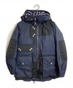 BLACK LABEL CRESTBRIDGEブラックレーベル クレストブリッジ）の古着「ダウンライナー付ナイロンジャケット ロイヤルネイビースモッグ型」｜ネイビー