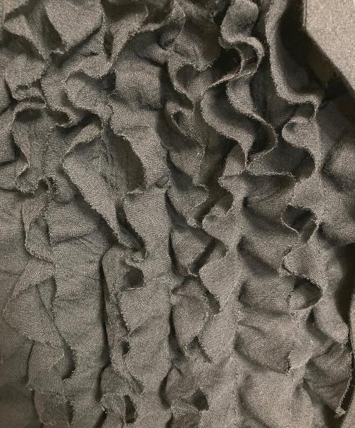 TAAKK（ターク）TAAKK (ターク) 半袖フリルシャツ　デザインシャツ　半袖シャツ ブラック サイズ:3の古着・服飾アイテム