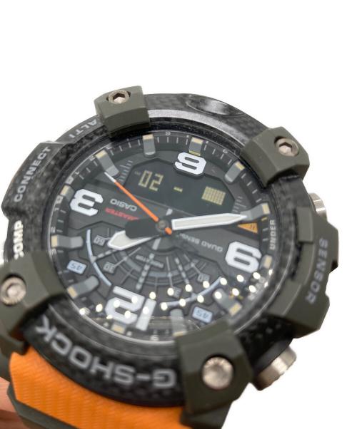CASIO（カシオ）CASIO (カシオ) MASTER OF G MUDMASTER マスターオブG マッドマスター  腕時計　ウォッチ　20気圧防水 グリーン×オレンジ サイズ:実寸参照の古着・服飾アイテム
