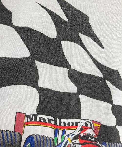 FRUIT OF THE LOOM（フルーツオブザルーム）FRUIT OF THE LOOM (フルーツオブザルーム) 【古着】90’SヴィンテージTシャツ 両面プリント マルボロ　半袖カットソー　ポケットTシャツ　Tee  ９０年代　USA製　オーバーサイズ ホワイト サイズ:XLの古着・服飾アイテム