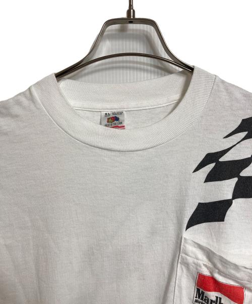 FRUIT OF THE LOOM（フルーツオブザルーム）FRUIT OF THE LOOM (フルーツオブザルーム) 【古着】90’SヴィンテージTシャツ 両面プリント マルボロ　半袖カットソー　ポケットTシャツ　Tee  ９０年代　USA製　オーバーサイズ ホワイト サイズ:XLの古着・服飾アイテム