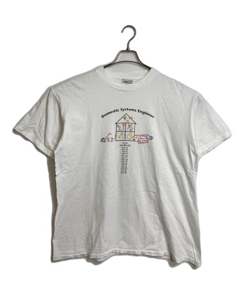 ONEITA（オニータ）ONEITA (オニータ) 【古着】90’SヴィンテージTシャツ　シングルステッチ　半袖カットソー　オーバーサイズ　Tee   90年代　USA製 ホワイト サイズ:XLの古着・服飾アイテム