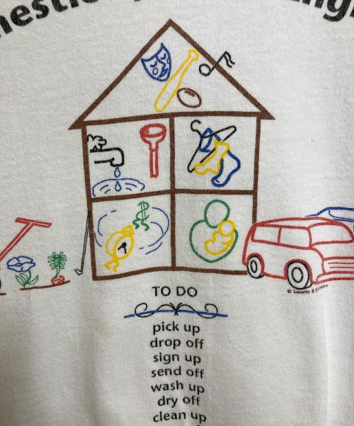 ONEITA（オニータ）ONEITA (オニータ) 【古着】90’SヴィンテージTシャツ　シングルステッチ　半袖カットソー　オーバーサイズ　Tee   90年代　USA製 ホワイト サイズ:XLの古着・服飾アイテム