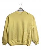 VINTAGE by Oneitaヴィンテージ バイ オニータ）の古着「【古着】90’Sプレーンスウェット ブランクスウェット　オーバーサイズ　90年代　USA製　NXVT」｜イエロー