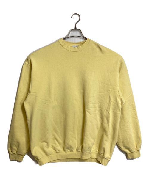 VINTAGE by Oneita（ヴィンテージ バイ オニータ）VINTAGE by Oneita (ヴィンテージ バイ オニータ) 【古着】90’Sプレーンスウェット ブランクスウェット　オーバーサイズ　90年代　USA製　NXVT イエロー サイズ:XLの古着・服飾アイテム