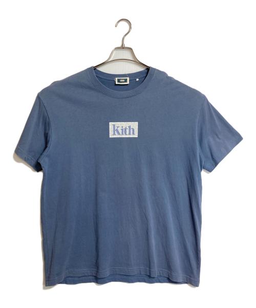 KITH（キス）KITH (キス) Mosaic Tee  モザイクT  半袖カットソー　Tシャツ　Tee  オーバーサイズ ブルー サイズ:Lの古着・服飾アイテム