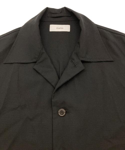 MARKA（マーカ）MARKA (マーカ) PLEATS POCKET SHIRT ブラック サイズ:2の古着・服飾アイテム