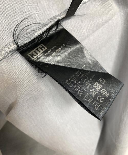KITH（キス）KITH (キス) ロゴTシャツ　半袖カットソー　Tシャツ　Tee   オーバーサイズ グレー サイズ:XLの古着・服飾アイテム
