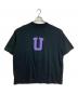 blurhms ROOTSTOCK（ブラームスルーツストック）の古着「Cotton Rayon T  半袖カットソー　Tシャツ　Tee  オーバーサイズ　日本製」｜ブラック