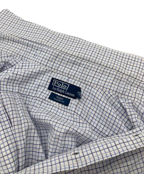 POLO RALPH LAUREN（ポロ・ラルフローレン）POLO RALPH LAUREN (ポロ・ラルフローレン) チェックシャツ　長袖シャツ　オーバーサイズ ブルー×ホワイト サイズ:17 1/2の古着・服飾アイテム