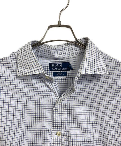 POLO RALPH LAUREN（ポロ・ラルフローレン）POLO RALPH LAUREN (ポロ・ラルフローレン) チェックシャツ　長袖シャツ　オーバーサイズ ブルー×ホワイト サイズ:17 1/2の古着・服飾アイテム