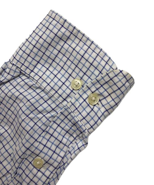 POLO RALPH LAUREN（ポロ・ラルフローレン）POLO RALPH LAUREN (ポロ・ラルフローレン) チェックシャツ　長袖シャツ　オーバーサイズ ブルー×ホワイト サイズ:17 1/2の古着・服飾アイテム