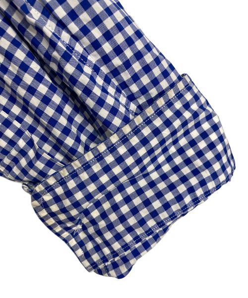 POLO RALPH LAUREN（ポロ・ラルフローレン）POLO RALPH LAUREN (ポロ・ラルフローレン) チェックシャツ　長袖シャツ　ポニーなし　オーバーサイズ ブルー×ホワイト サイズ:XLの古着・服飾アイテム
