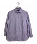 POLO RALPH LAUREN（ポロ・ラルフローレン）の古着「ストライプシャツ　長袖シャツ　ポニー刺繍」｜パープル×ホワイト