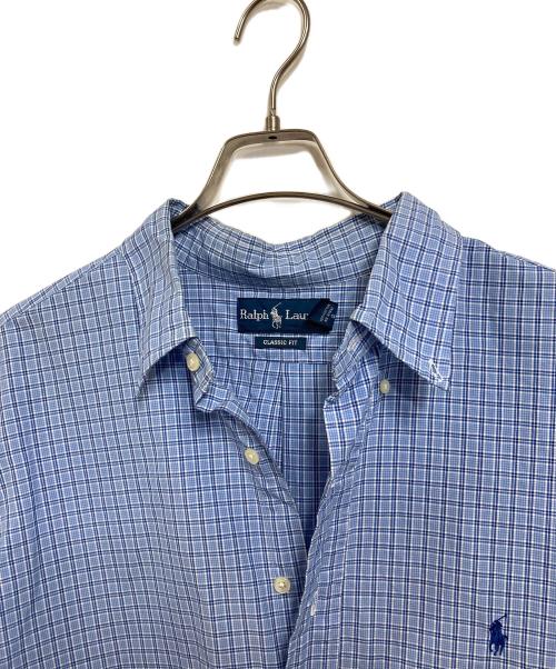 POLO（ポロ・ラルフローレン）POLO (ポロ) 【古着】ボタンダウンシャツ　半袖シャツ　ワンポイント刺繍シャツ　ポニー刺繍　shirt   オーバーサイズ ネイビー サイズ:18/XXLの古着・服飾アイテム